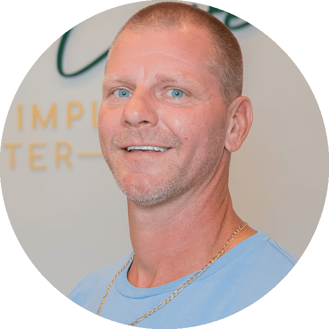 Chris, a happy Marsh Cove Dental & Implant Center patient